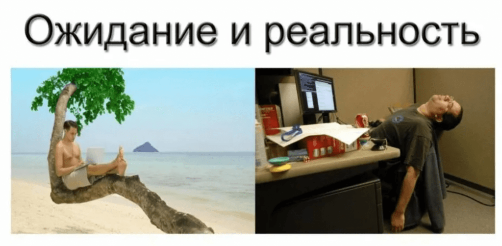   Как работают айтишники: ожидание vs реальность