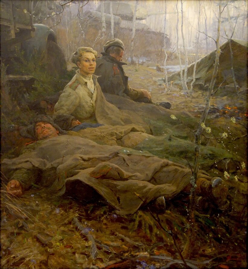 "Дыхание весны", Б.М. Неменский, 1955. Русский музей, Санкт-Петербург.