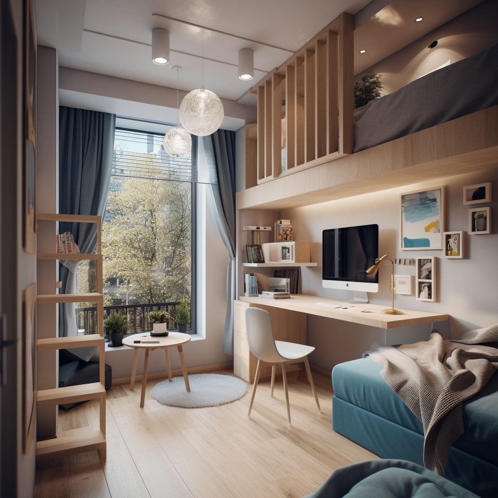 Нейросети "умеют работать" не только с шикарными интерьерами, но и с небольшими комнатами