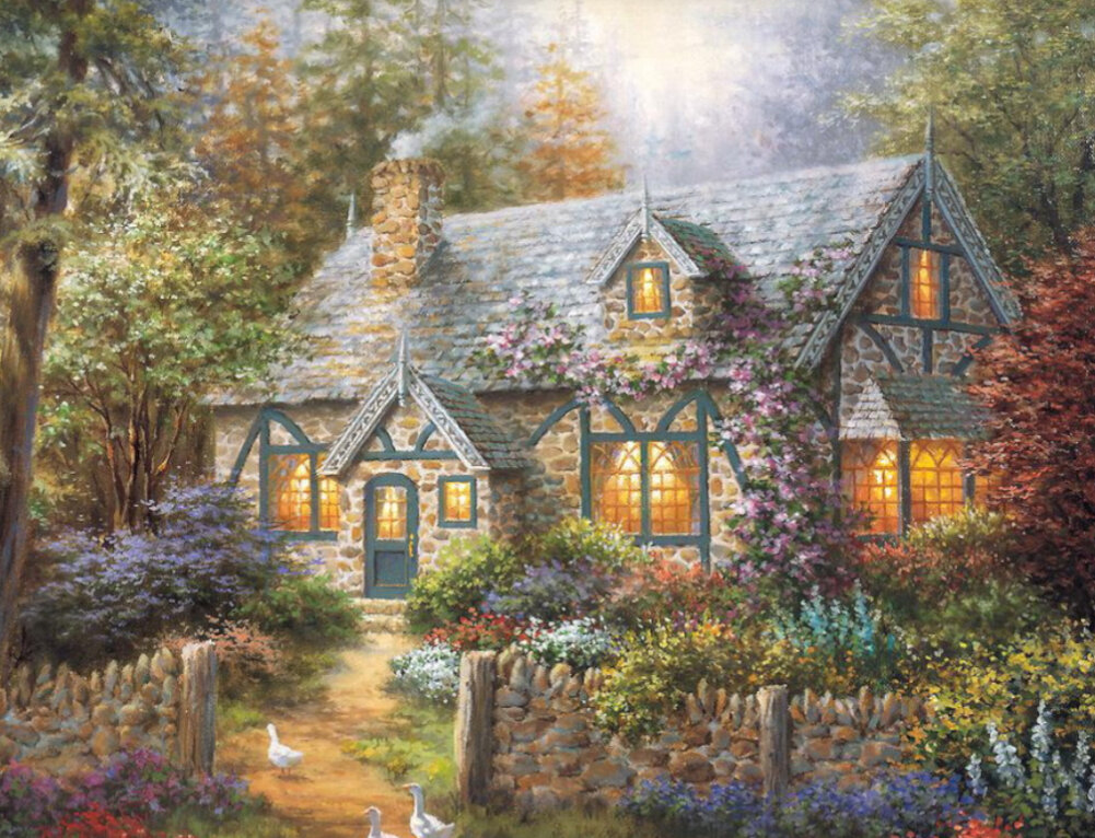 Наверное, открытка с буколическим пейзажем от Ники Боэм найдётся в каждом доме