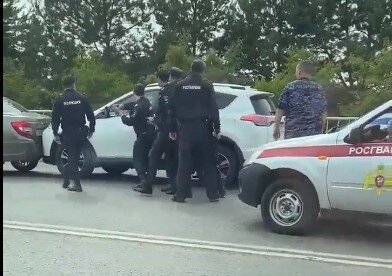 Кадры с места задержания убийцы