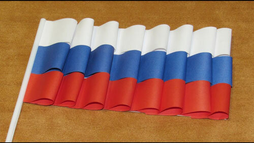 Поделка флаг России своими руками в детский сад или школу