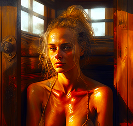 Когда я вышла из парилки, моё тело было покрыто потом, но в то же время я чувствовала себя очень легкой и освежённой. 