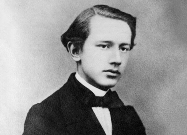 Петр Чайковский в молодости