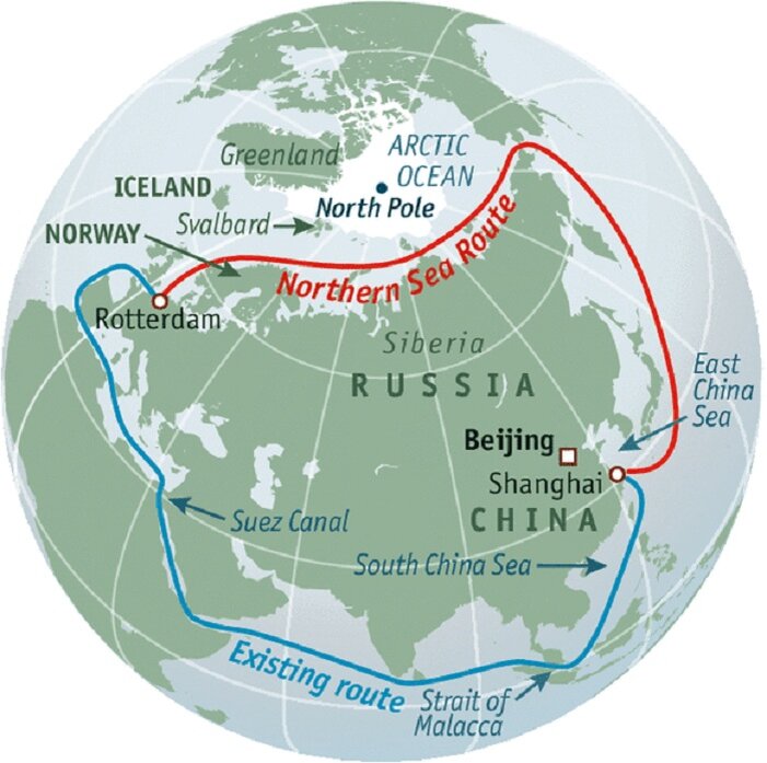 Северный морской путь листовой