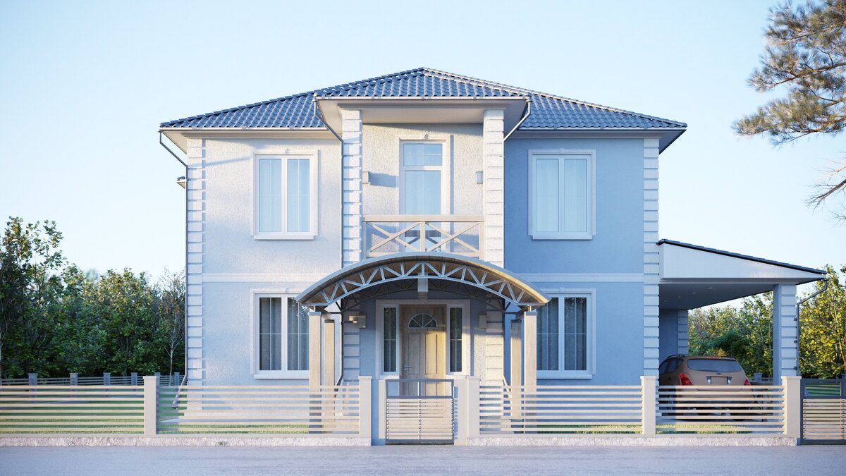 Современный коттедж. Галерею можно пролистать