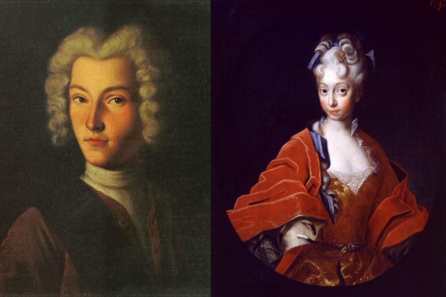 Петр II с матерью