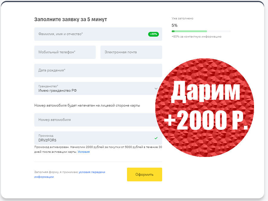 Топливная карта тинькофф бизнес