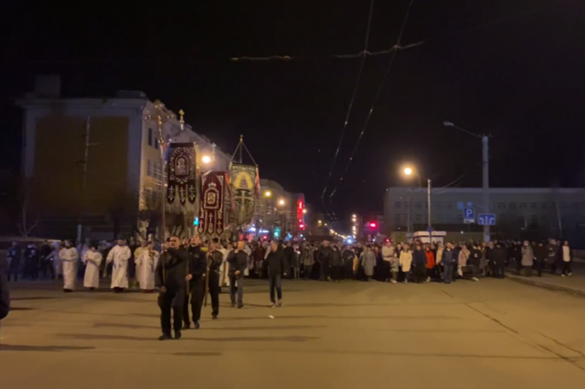    Свыше тысячи человек приняли участие в Пасхальном крестном ходе в Чите