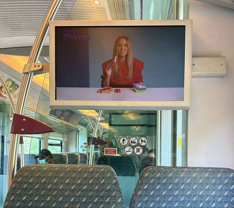 В поезде KLIA Ekspres