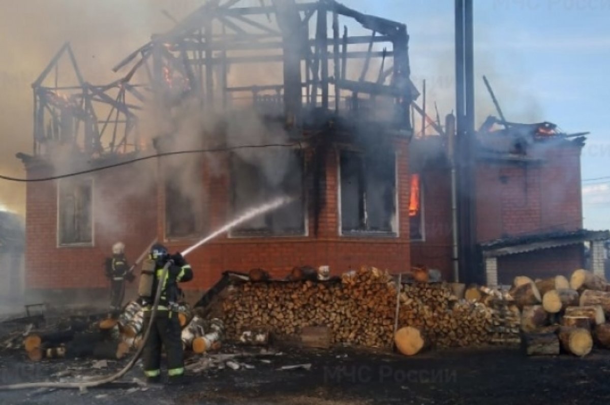    В Судогодском районе дотла сгорел жилой дом площадью 120 квадратных метров