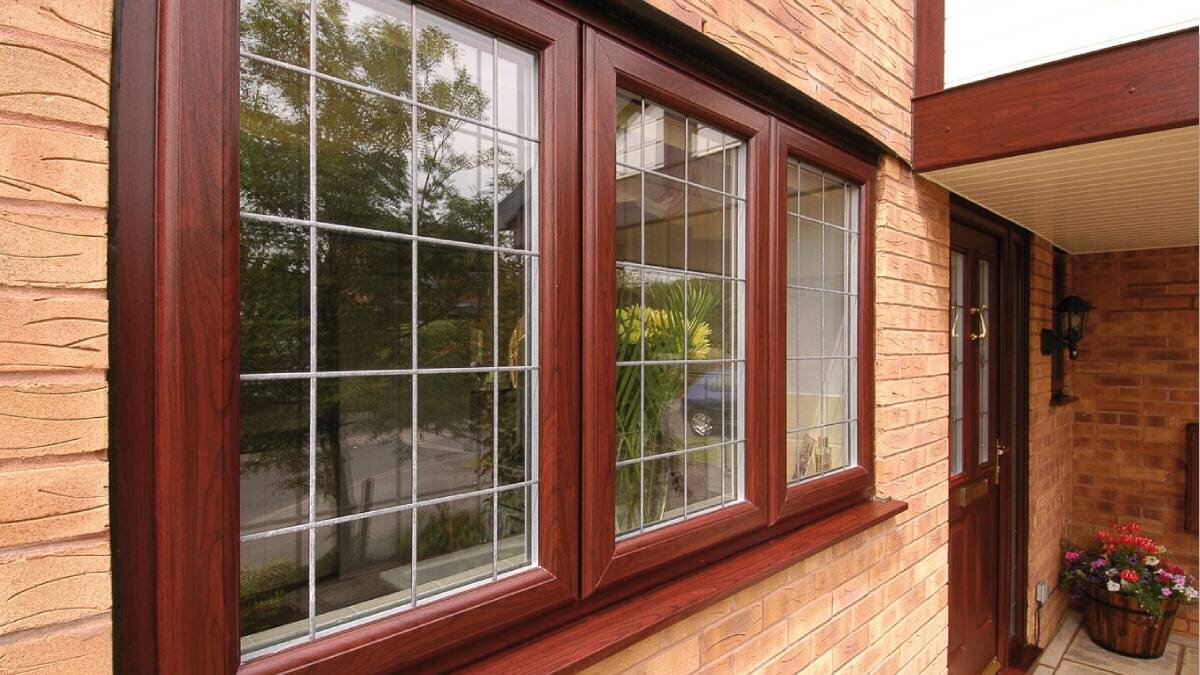 Пример ламинированного ПВХ окна