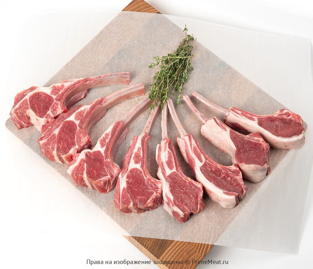 Каре ягнёнка 8 рёбер отборные - 2509 руб за 1 кг