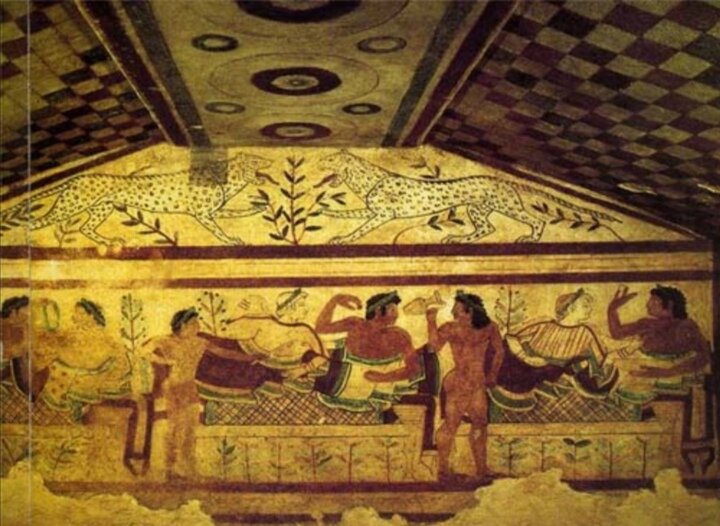 Этруская фреска, из интернета.