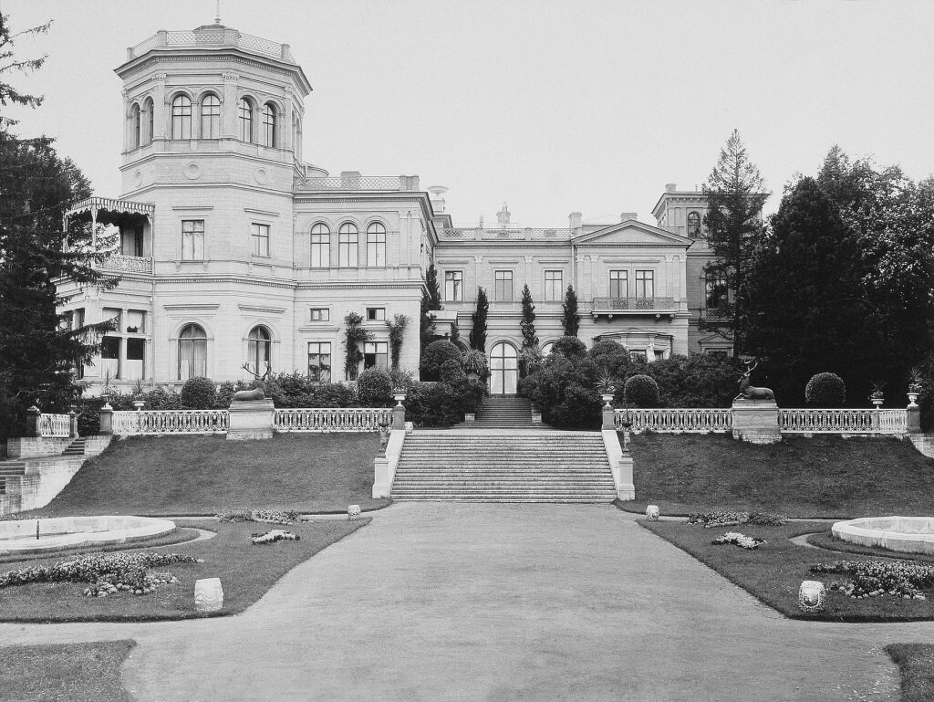 Вид усадьбы Михайловка, 1880-е. Фото из коллекции Гос. Эрмитажа