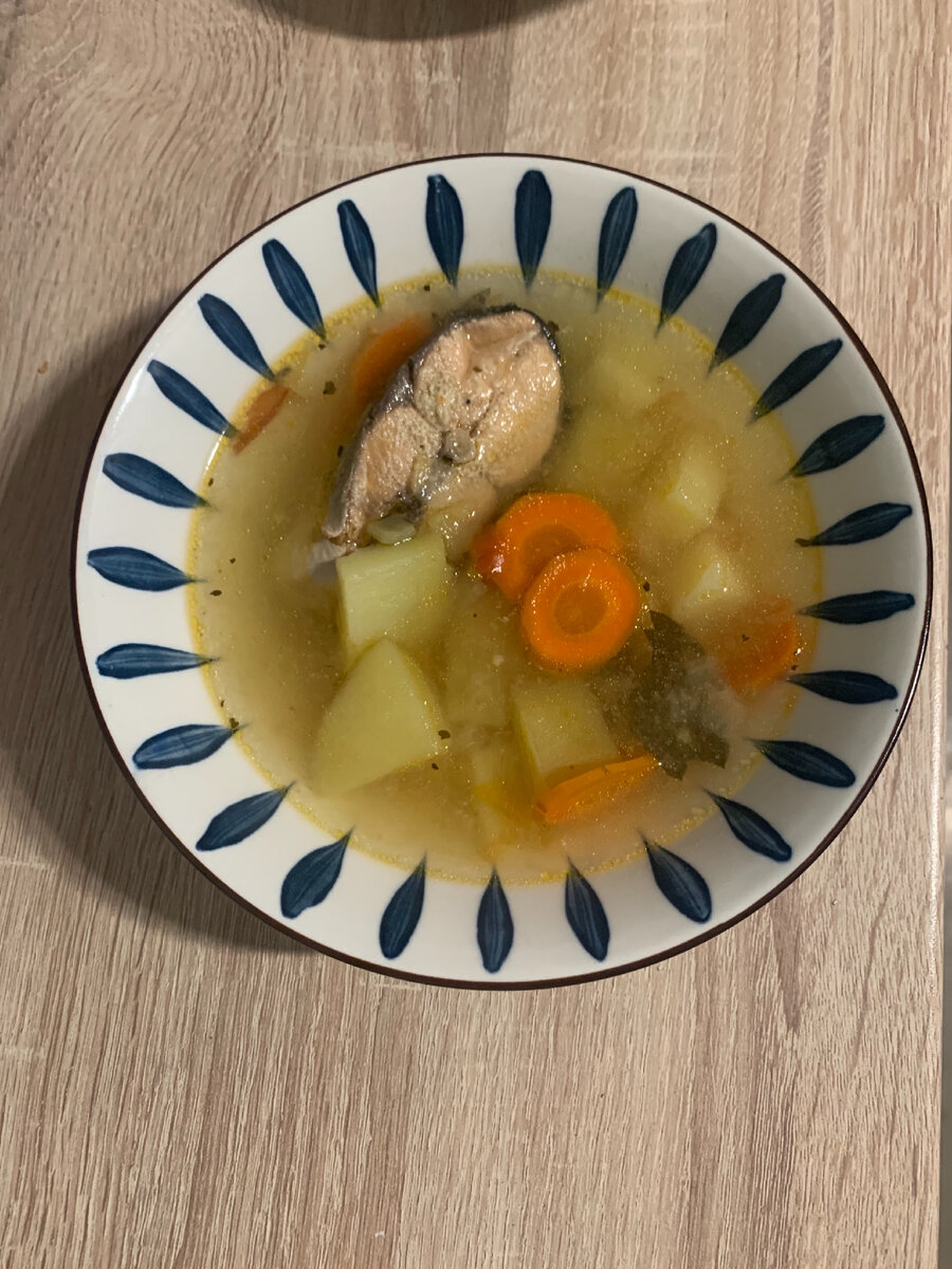 Результат . Уха в тарелочке