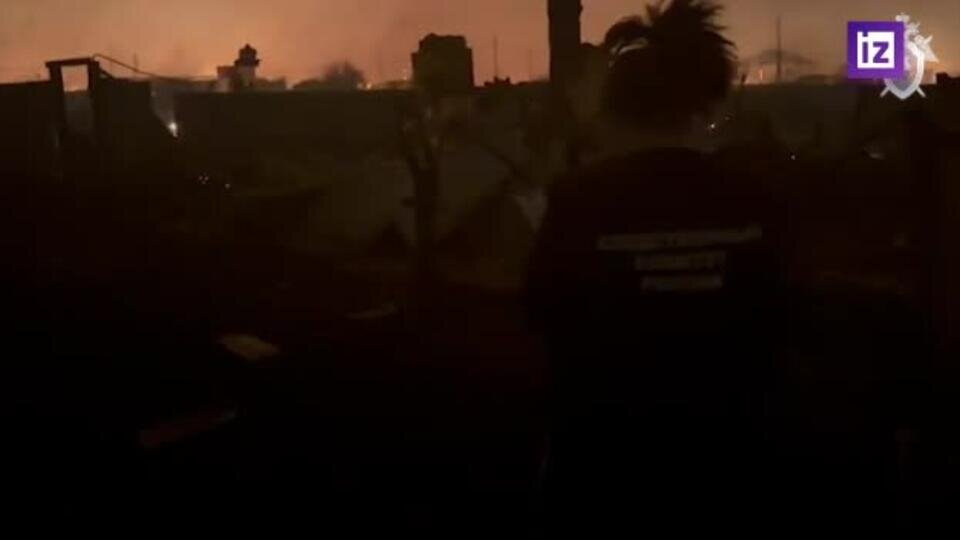    Пожар в курганском поселке Глинки охватил несколько населенных пунктов