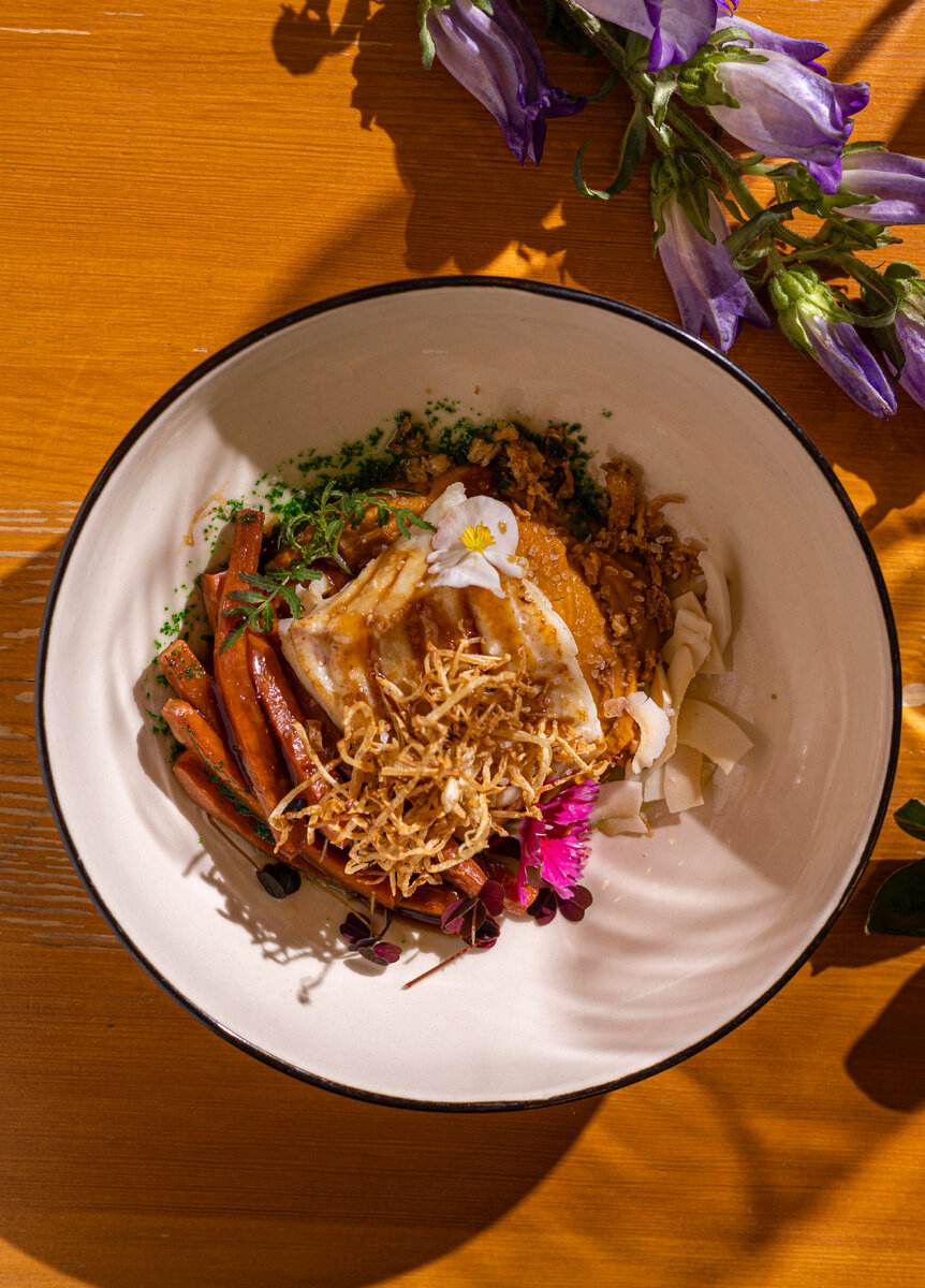 Шеф Андрей Маррион рекомендует Морковное пюре как один из лучших гарниров к рыбе. 