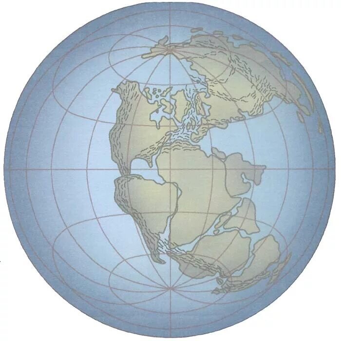 Примерно так выглядела Пангея. Фото из Интернета.