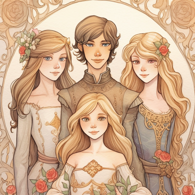 Король и три дочери. У царя 3 дочери
