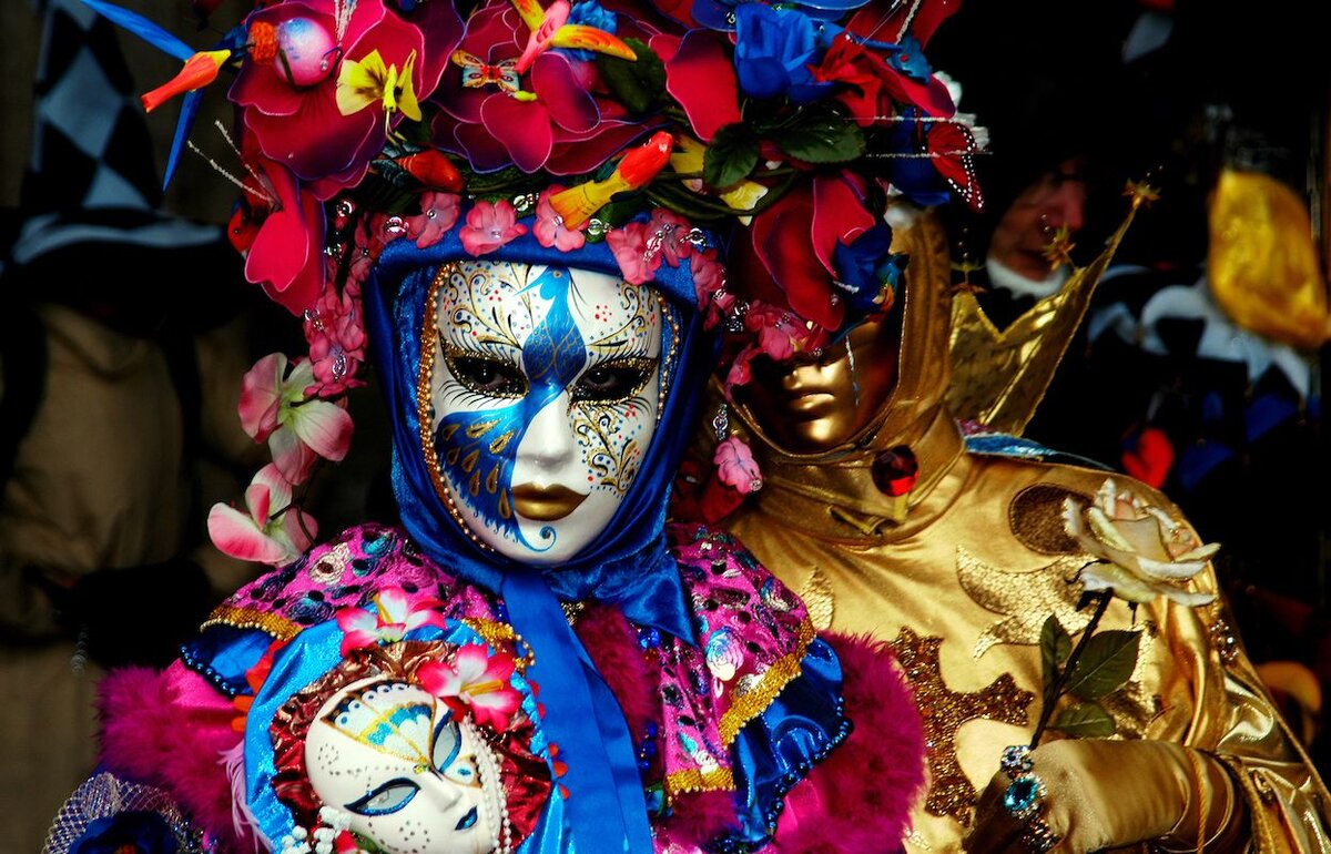 Маски венецианские карнавальные