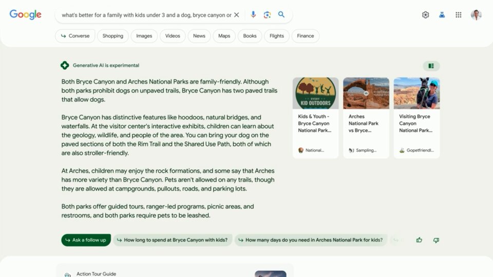 Скриншот выдачи результатов поиска