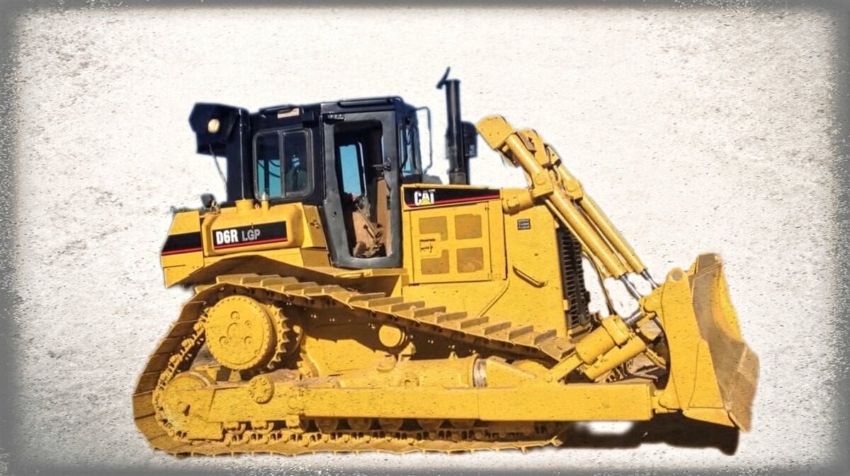 Caterpillar D6 вид сбоку 