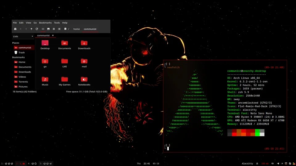 Пример оформления Sway