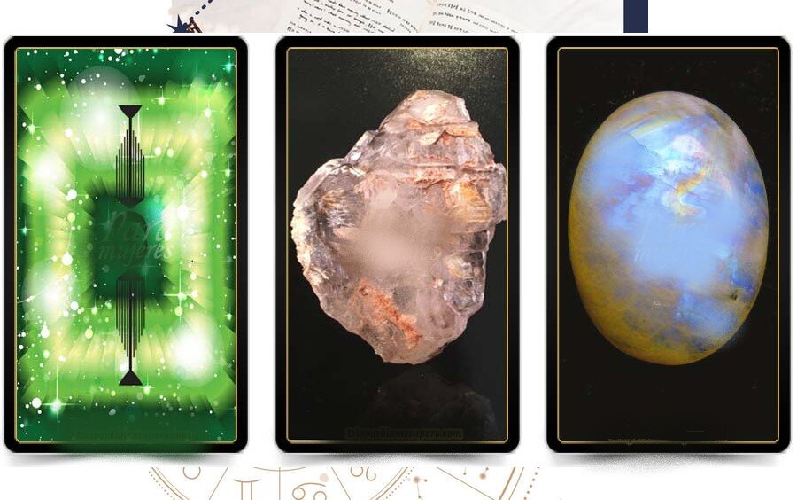 1 - Изумруд, 2 - Дымчатый небесный кварц, 3 - Абдулария или Лунный камень