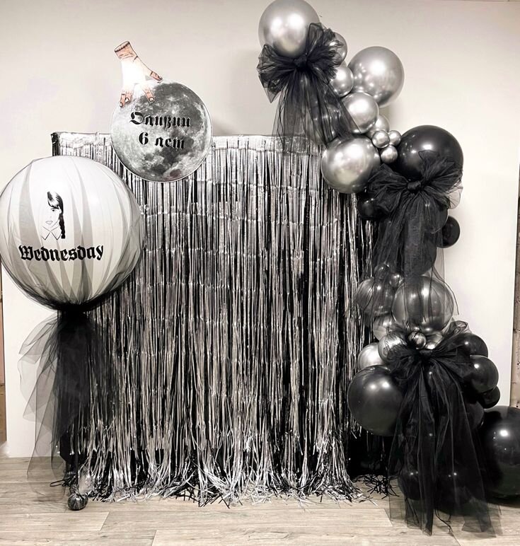 День рождения в стиле Уэнсдей | Маленькое чудо - Создаем детские ...