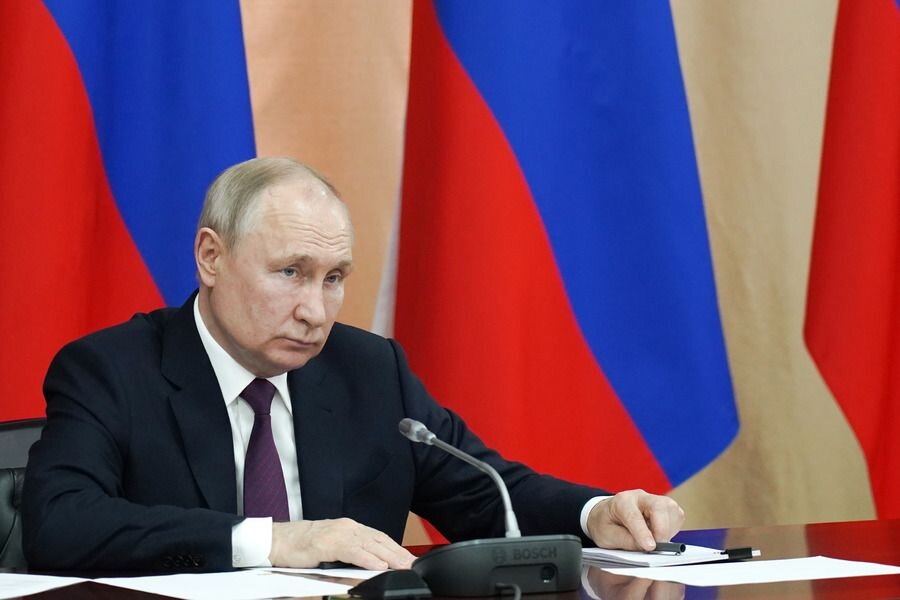    Президент России Владимир Путин © Татьяна Барыбина/пресс-служба губернатора Ставропольского края/ТАСС