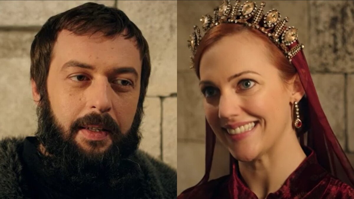 — Вот те раз! — подумал (Мюллер) Ибрагим, когда на голову упал кирпич.  — Вот те два! — подумала Хюррем и бросила второй кирпич. Скриншот ВВ
