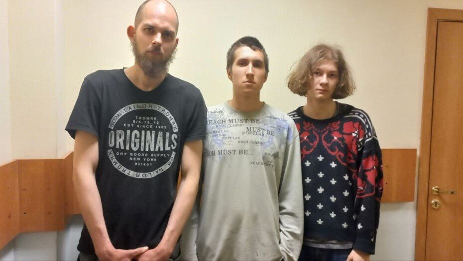    Арестованные градозащитники. Автор фото: t.me/sos_spb_snos