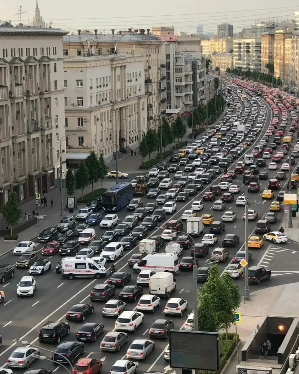 Пробки в москве картинки