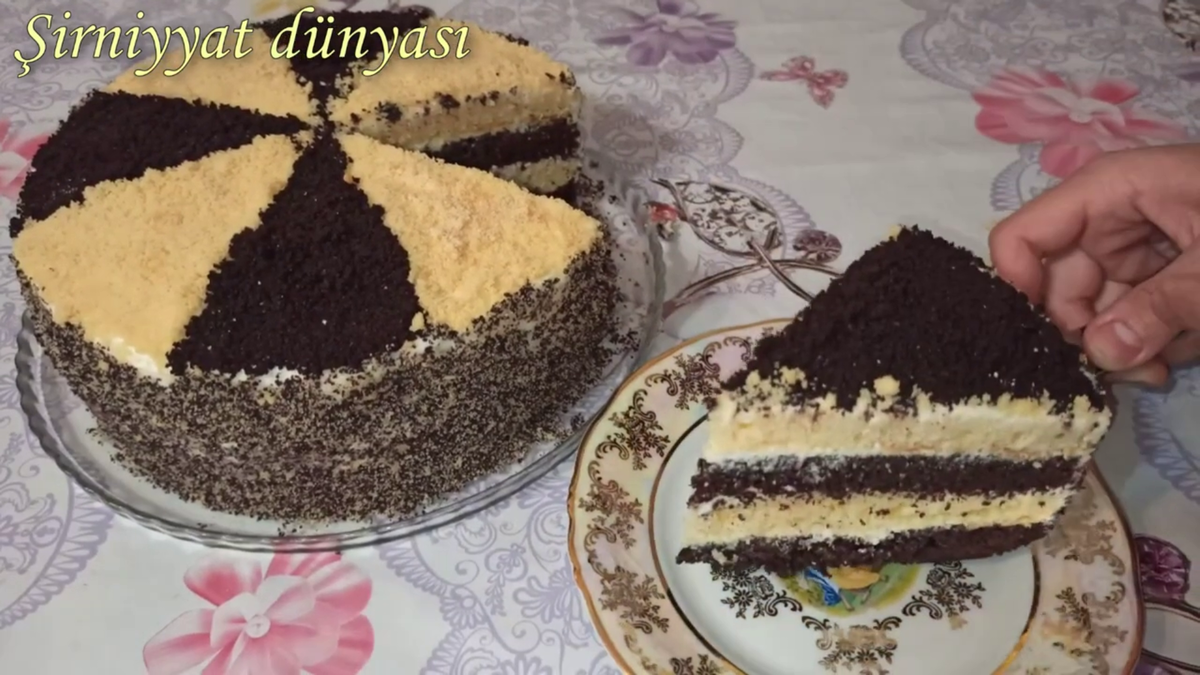 Нежный сметанный торт, пошаговый рецепт на ккал, фото, ингредиенты - Ирина Арканникова