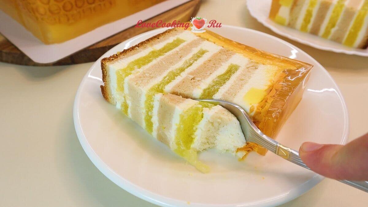 Лимонный ЖЕЛЕЙНЫЙ торт