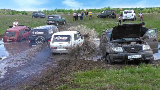 НЕ ЗНАЯ БРОДУ НЕ СУЙСЯ В ВОДУ! OFFROAD НИВЫ против УАЗОВ, MITSUBISHI, TOYOTA TUNDRA