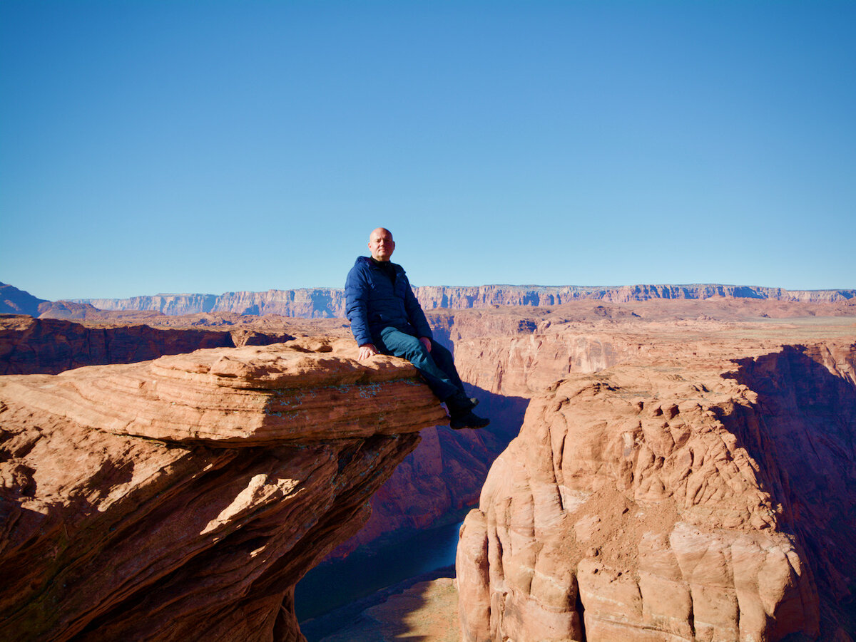 Каньон Подкова (Хорсшу Бенд, Horseshoe Bend), штат Аризона, декабрь 2016 года