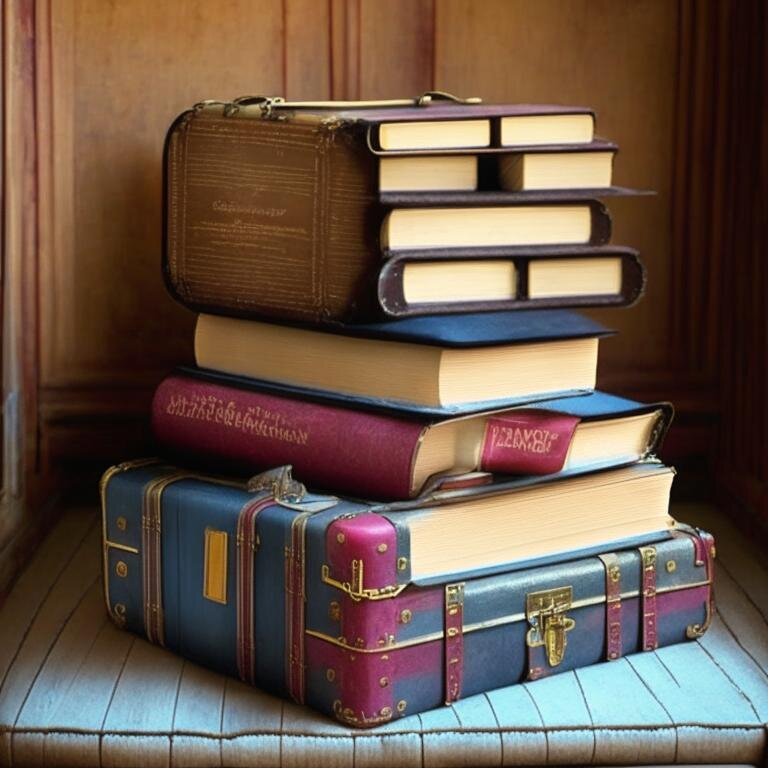 Ох, какой чемодан с книгами в путешествии!