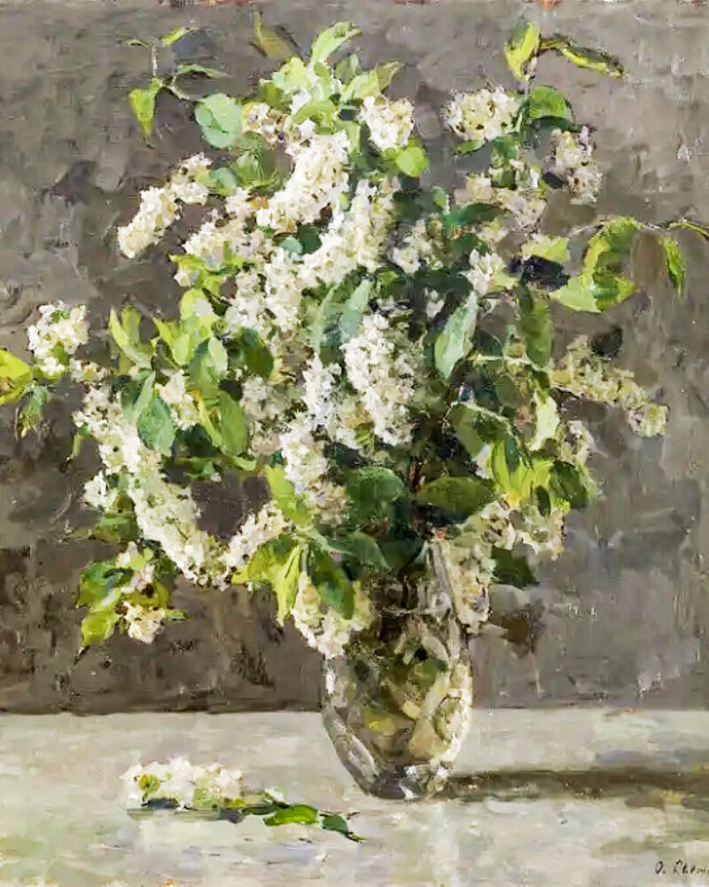 Художник Ольга Светличная "Букет черемухи"