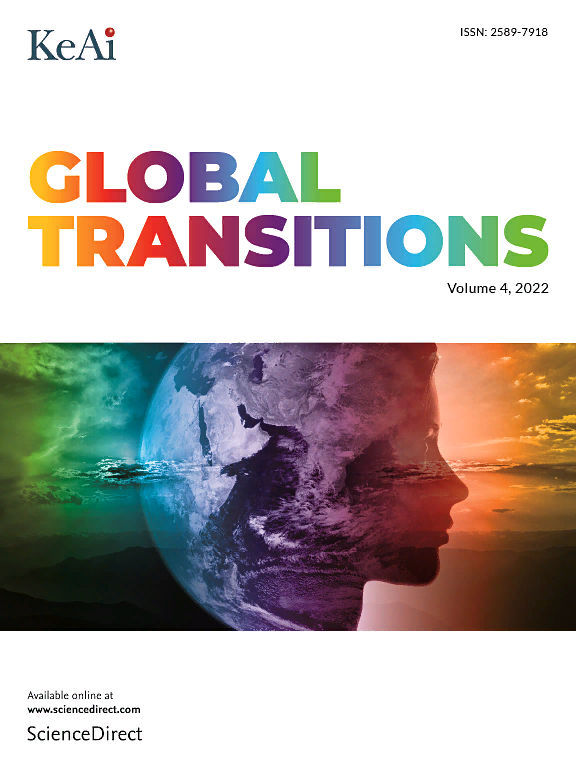 Статья Консорциума опубликована в журнале первого квартиля Scopus “Global Transitions”.