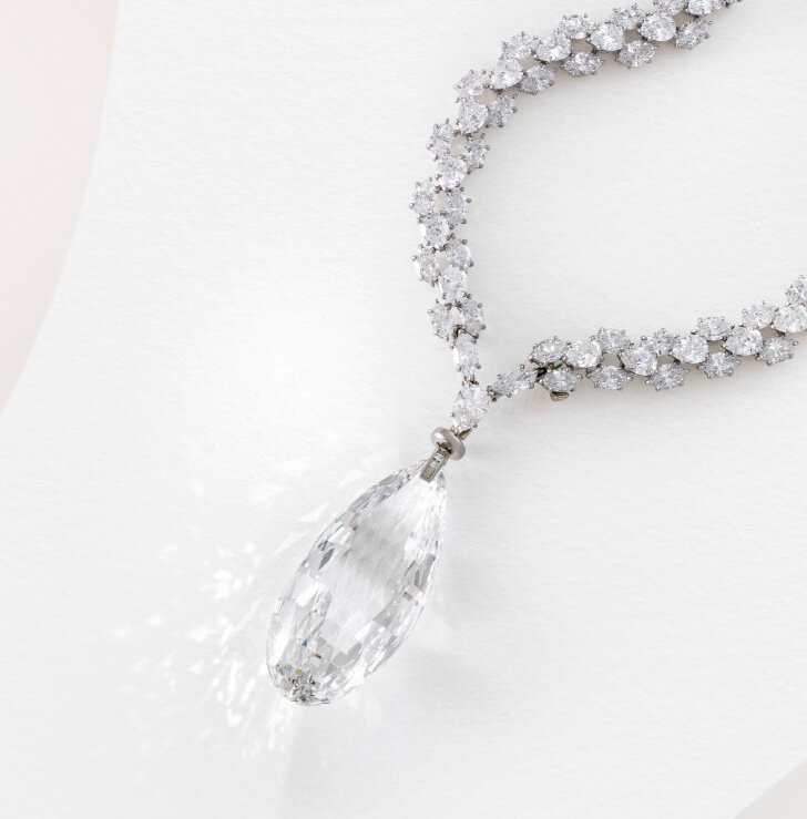 Великолепное бриллиантовое колье Harry Winston 'Briolette of India' 