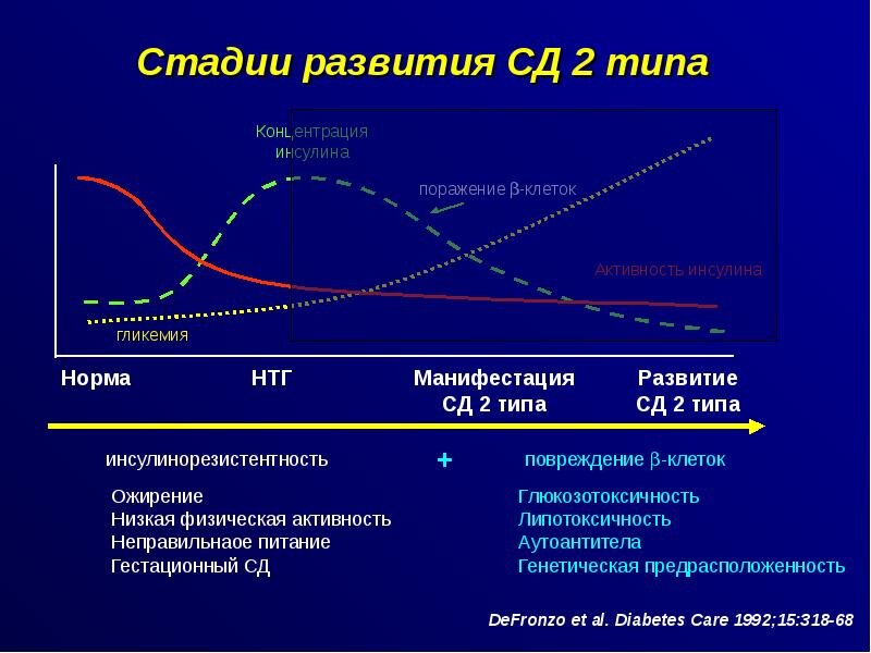 Сахарный диабет 2 типа презентация патофизиология