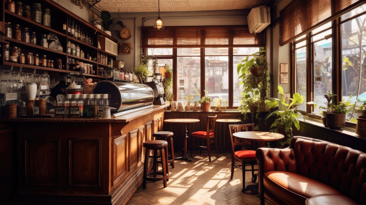 Красивое кафе 