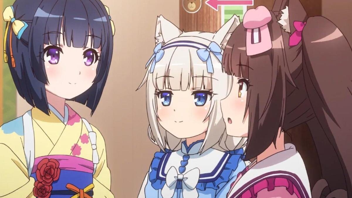    Кадр из аниме «Кошачий рай»:YouTube/АниФаза