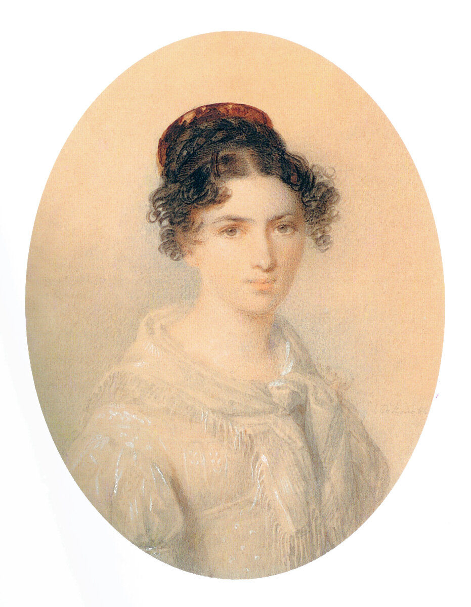 Соколов П.Ф. Княгиня Екатерина Дмитриевна Долгорукова (1801-1877/81) ур.Голицына, 1820-е