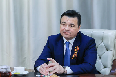    Встреча Губернатора Подмосковья Андрея Воробьева с руководителем Фонда «Защитники Отечества» и ветеранами СВО ©Константин Семенец