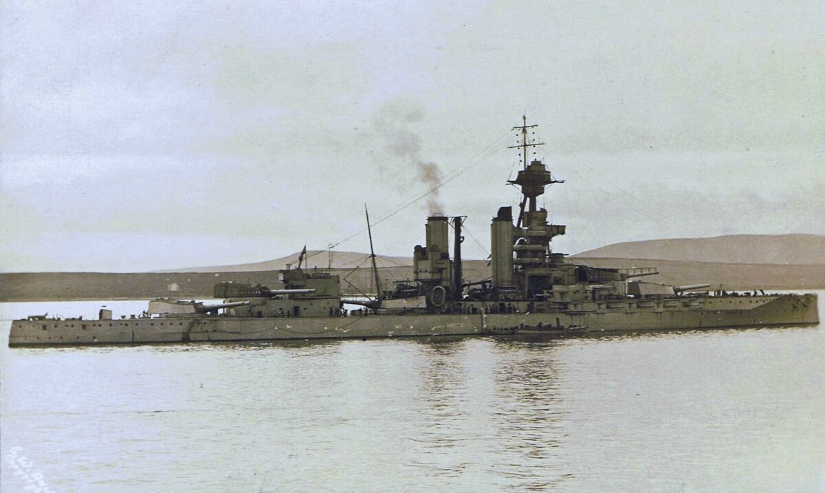 HMS Emperor of India в Скапа-Флоу