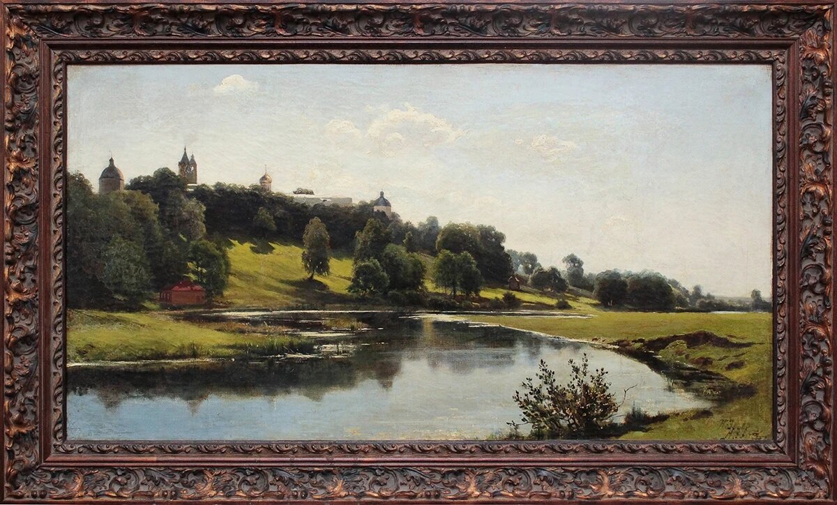 "Вид на Саввино-Сторожевский монастырь", Н.Л. Эллерт, 1880-1890-е гг. Частное собрание.