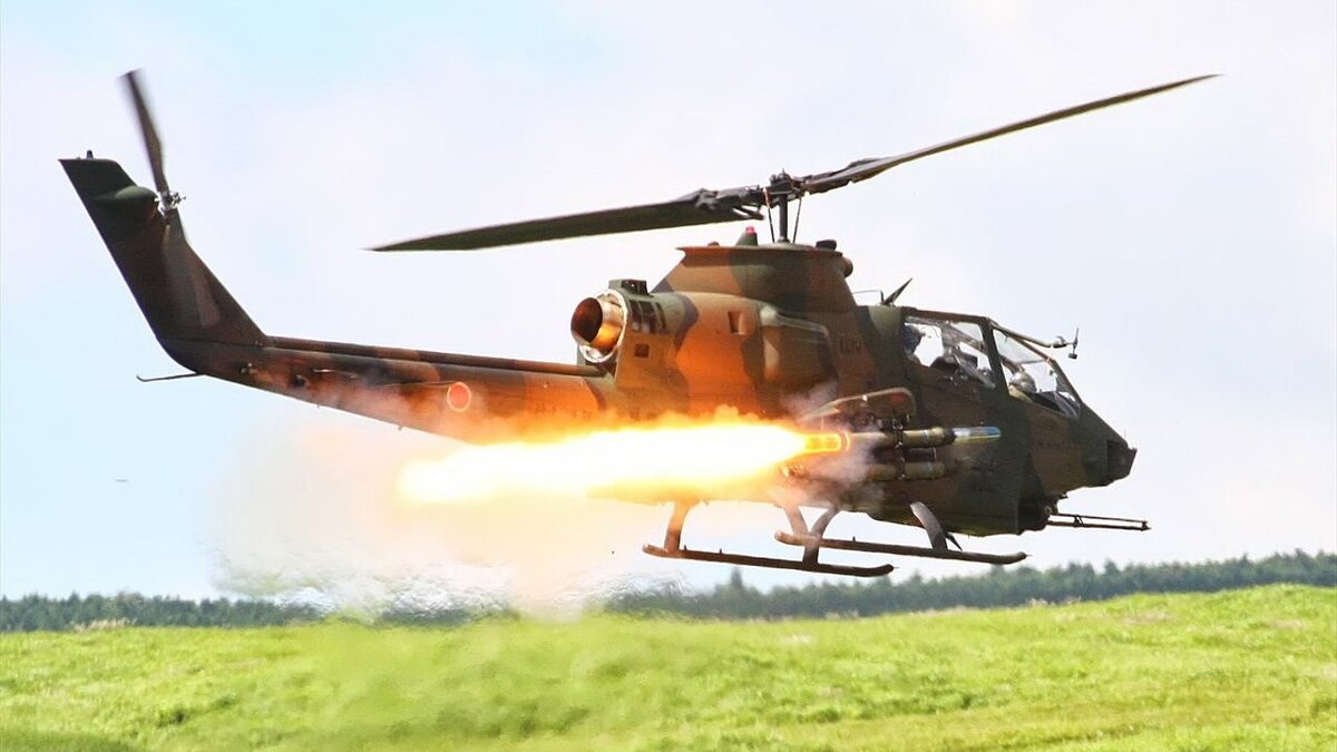 Ударный вертолёт AH-1S Cobra авиации Сухопутных сил самообороны. Фото: Силы самообороны Японии / commons.wikimedia.org